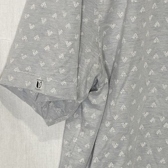 LINKSOUL Astoria Polo Shirt Golf Performance All Over Print Stretch Mens L Blue - Picture 8 of 10